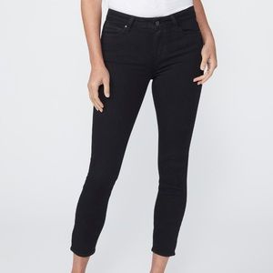 PAIGE Denim Verdugo Crop in Black Overdye - Size 28
